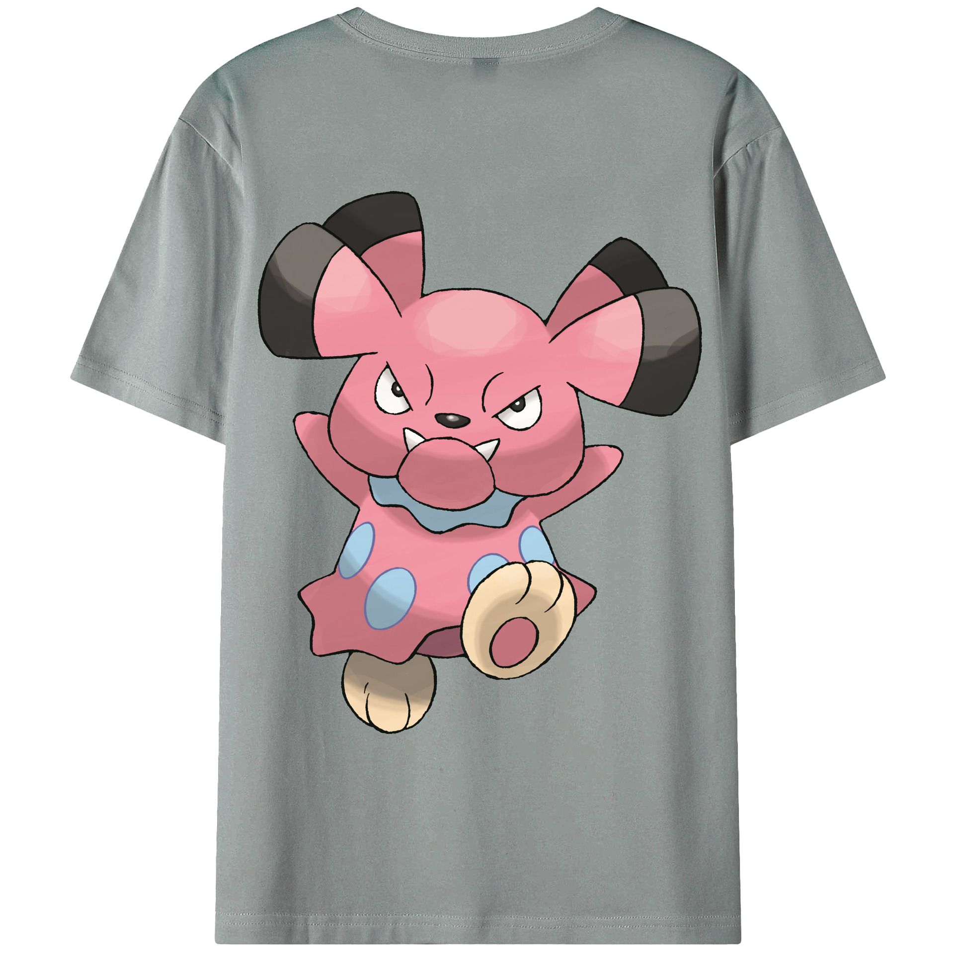 （画像用） ポケットモンスター Pokémon 綿100％ メンズ半袖Tシャツ（バックプリント） 通気性
